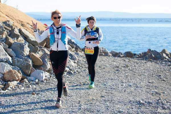 Runner al tramonto sul Golfo