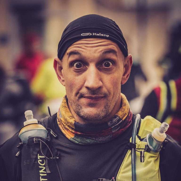 Trail runner al traguardo